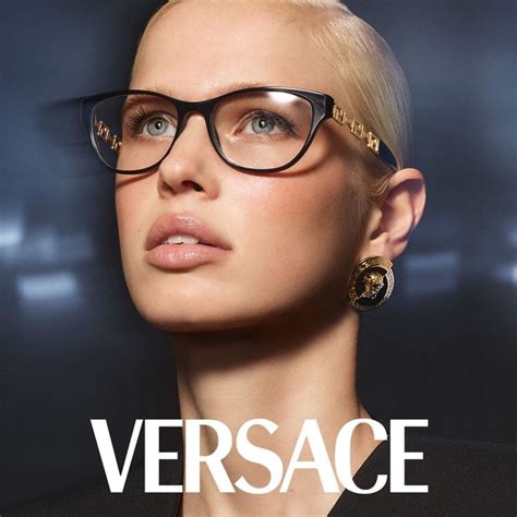 versace glasses women's|clear versace glasses on face.